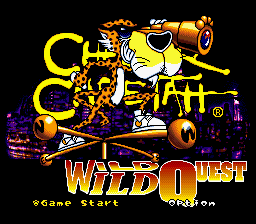 Chester Cheetah - Wild Wild Quest Title Screen